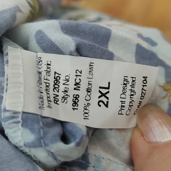 Vintage Tory Richard Made In Hawaii USA Hawaiian Shirt Cotton Lawn SZ: 2… - Picture 10 of 12